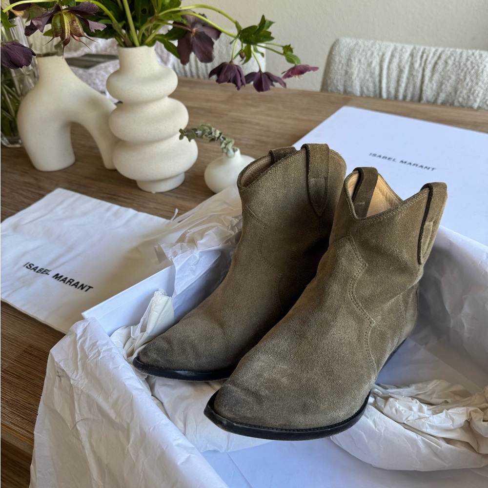 Isabel Marant Tan Ankle Boots